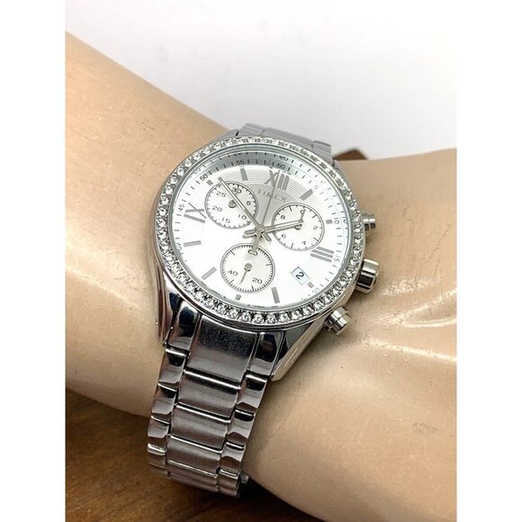 Timex Womens Watch TW2V57600 Quartz Chronograph Silver Dial Stainless St… - Picture 5 of 14